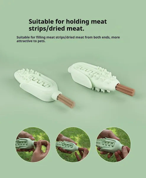 Corn Chew Stick - Silicone Teething Toy for Dogs
