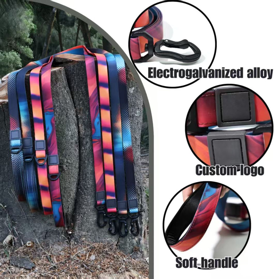 Waterproof PVC Dog Leash Set - Easy Clean Printed Leash