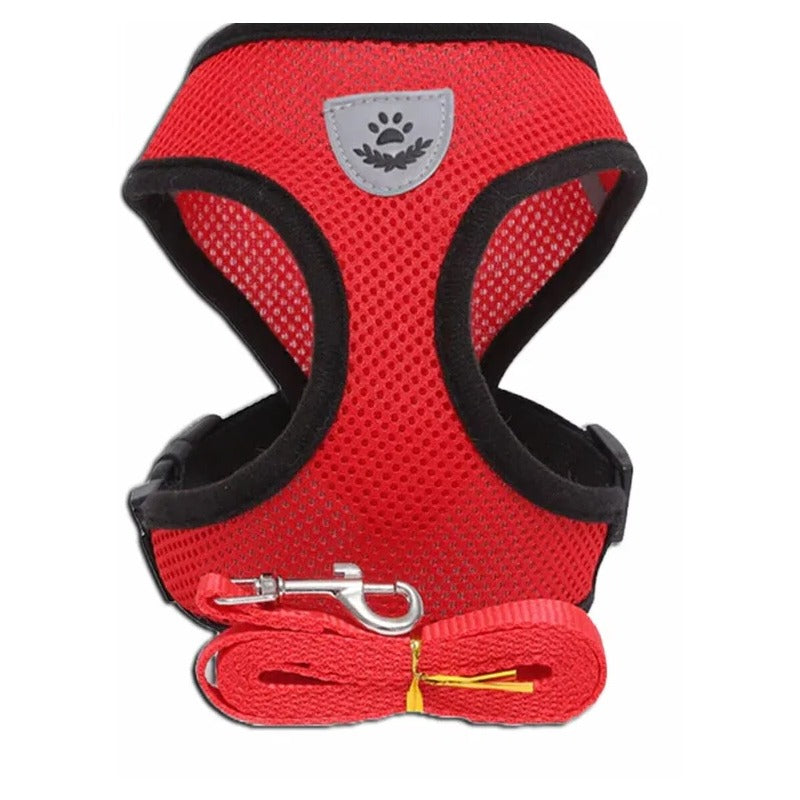 Reflective Cat & Dog Harness with Leash - Soft Vest