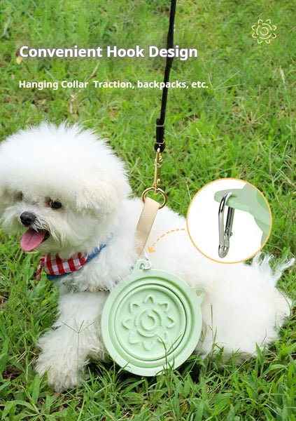3-in-1 Collapsible Travel Dog Bowl - Slow Feeder