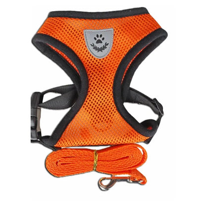Reflective Cat & Dog Harness with Leash - Soft Vest